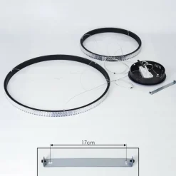 Suspension Melosa LED Noir, 1 lumière