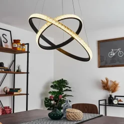 Suspension Melosa LED Noir, 1 lumière