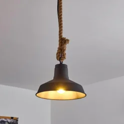 Suspension Midland Brun, Noir, 1 lumière