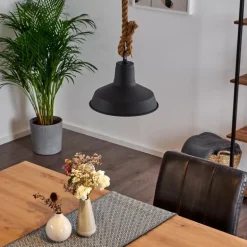 Suspension Midland Brun, Noir, 1 lumière