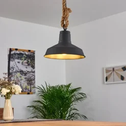 Suspension Midland Brun, Noir, 1 lumière