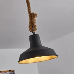 Suspension Midland Brun, Noir, 1 lumière