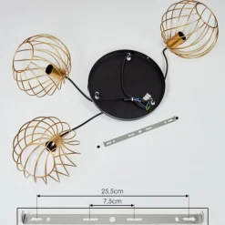 Suspension Miton Noir, 3 lumières