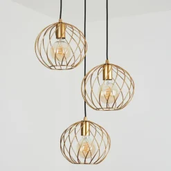 Suspension Miton Noir, 3 lumières