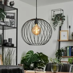 Suspension Miton Noir, 1 lumière