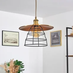 Suspension Moena Vieux laiton, Bronze, 1 lumière