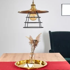 Suspension Moena Vieux laiton, Bronze, 1 lumière