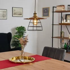 Suspension Moena Vieux laiton, Bronze, 1 lumière