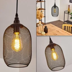 Suspension Moholm Noir, 1 lumière