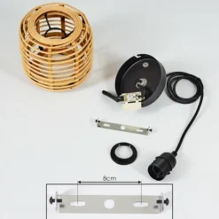 Suspension Mongolei Noir, 1 lumière