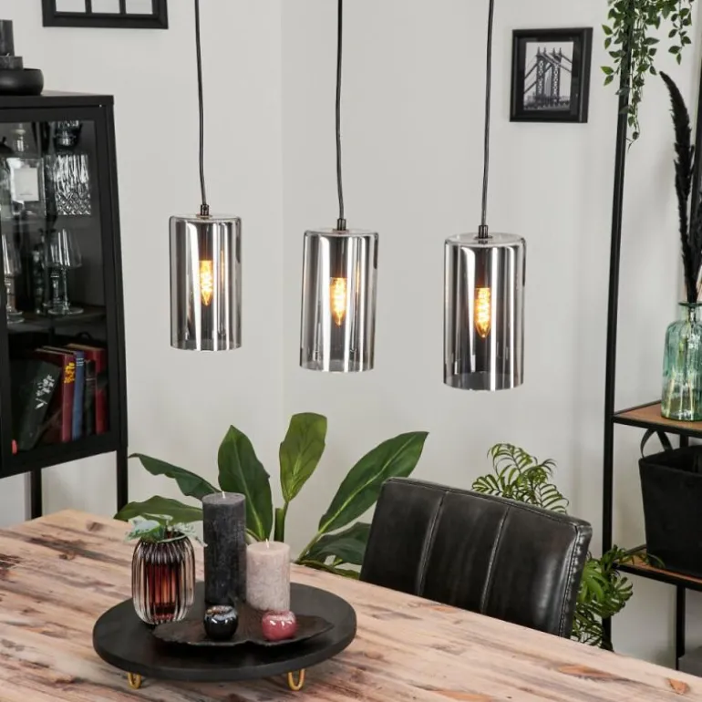 Suspension Monstein Noir, 3 lumières