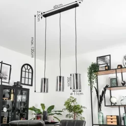 Suspension Monstein Noir, 3 lumières