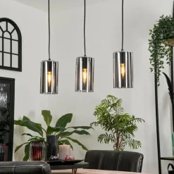 Suspension Monstein Noir, 3 lumières