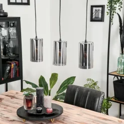 Suspension Monstein Noir, 3 lumières