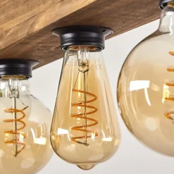 Suspension Montgomery Écru, Noir, 5 lumières