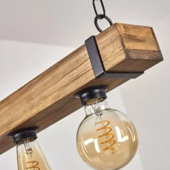 Suspension Montgomery Écru, Noir, 4 lumières