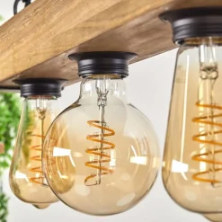 Suspension Montgomery Écru, Noir, 4 lumières