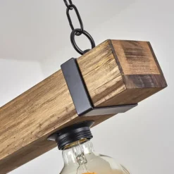 Suspension Montgomery Écru, Noir, 3 lumières