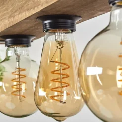 Suspension Montgomery Écru, Noir, 3 lumières