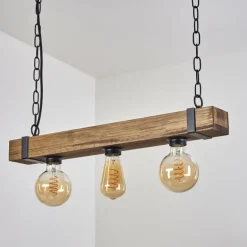 Suspension Montgomery Écru, Noir, 3 lumières