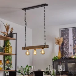 Suspension Montgomery Écru, Noir, 3 lumières