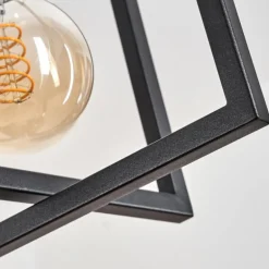 Suspension Morenita Noir, 4 lumières