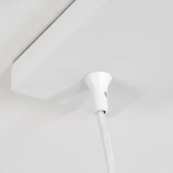 Suspension Morrison Blanc, 4 lumières