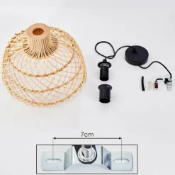 Suspension Muritinga Noir, 1 lumière