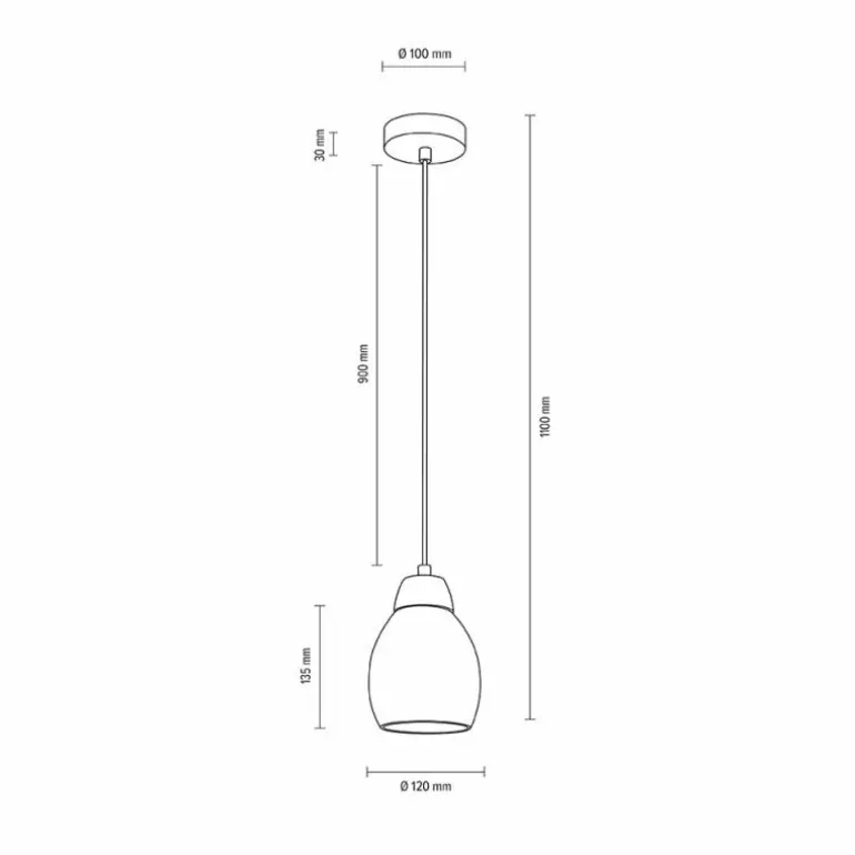 Suspension Nacimiento Bois clair, 1 lumière