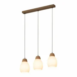 Suspension Nacimiento Bois clair, 3 lumières