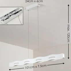 Suspension Nagold LED Blanc, 1 lumière