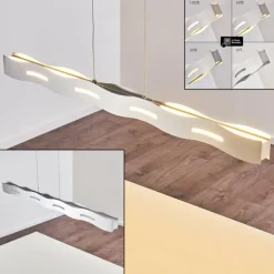 Suspension Nagold LED Nickel mat, 1 lumière