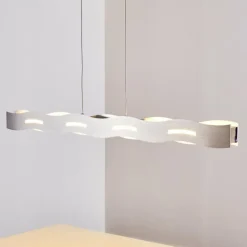 Suspension Nagold LED Nickel mat, 1 lumière