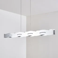 Suspension Nagold LED Nickel mat, 1 lumière
