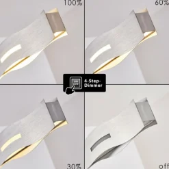 Suspension Nagold LED Nickel mat, 1 lumière