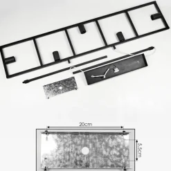 Suspension Nanbong Noir, 5 lumières