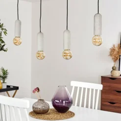 Suspension Nonume Noir, 4 lumières