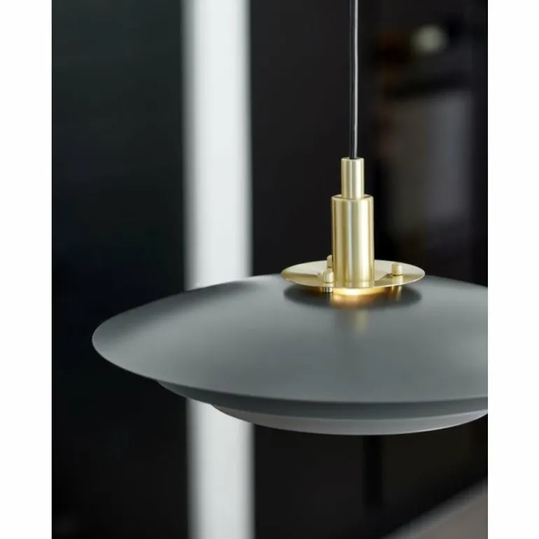 Suspension Nordlux BRETAGNE Gris, Laiton, 1 lumière