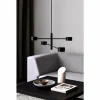 Suspension Nordlux CLYDE LED Noir, 4 lumières