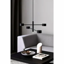 Suspension Nordlux CLYDE LED Noir, 4 lumières