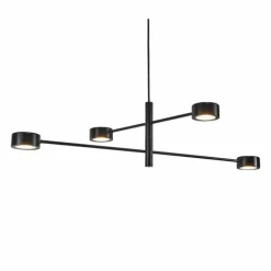 Suspension Nordlux CLYDE LED Noir, 4 lumières