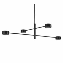 Suspension Nordlux CLYDE LED Noir, 4 lumières