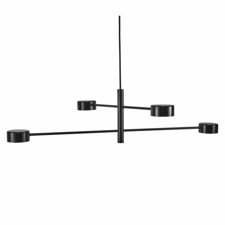 Suspension Nordlux CLYDE LED Noir, 4 lumières
