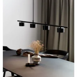 Suspension Nordlux CLYDE LED Noir, 4 lumières