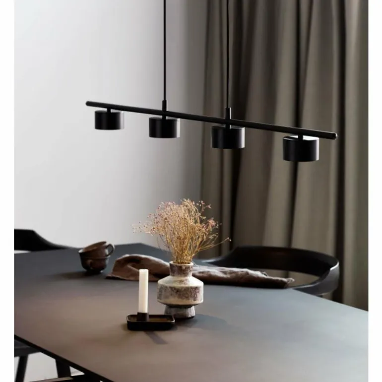 Suspension Nordlux CLYDE LED Noir, 4 lumières