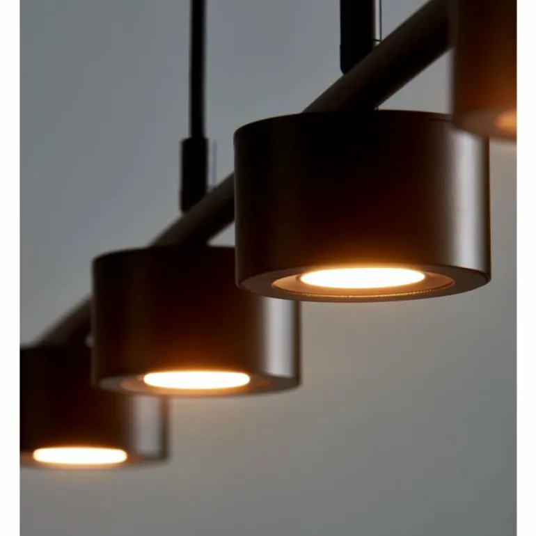 Suspension Nordlux CLYDE LED Noir, 4 lumières