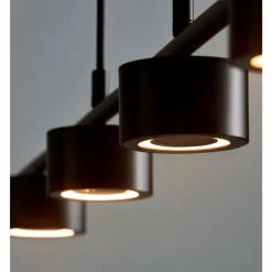 Suspension Nordlux CLYDE LED Noir, 4 lumières