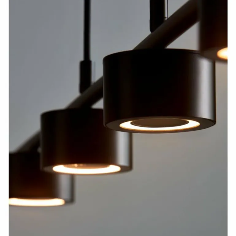 Suspension Nordlux CLYDE LED Noir, 4 lumières