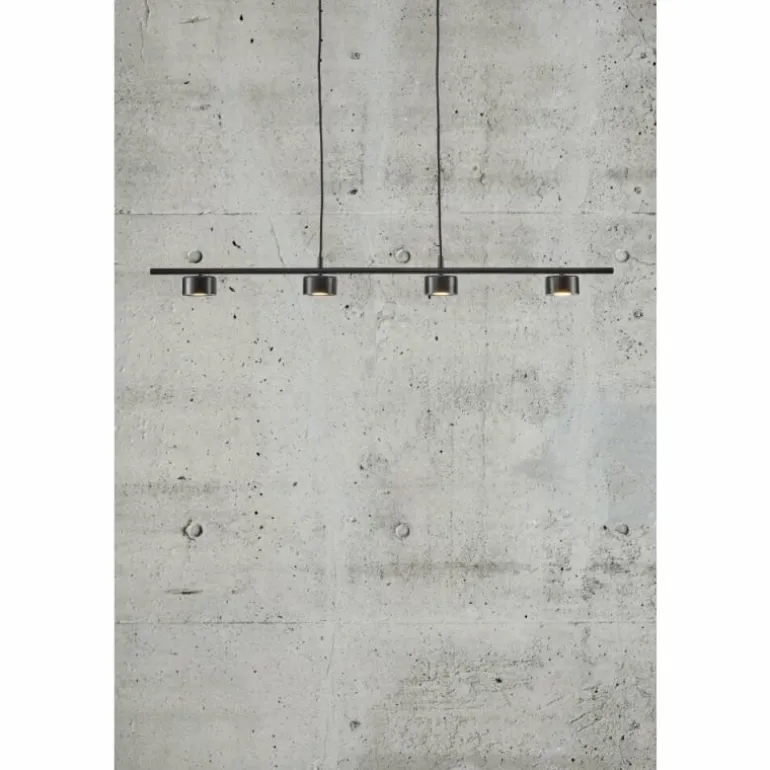 Suspension Nordlux CLYDE LED Noir, 4 lumières