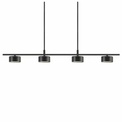 Suspension Nordlux CLYDE LED Noir, 4 lumières